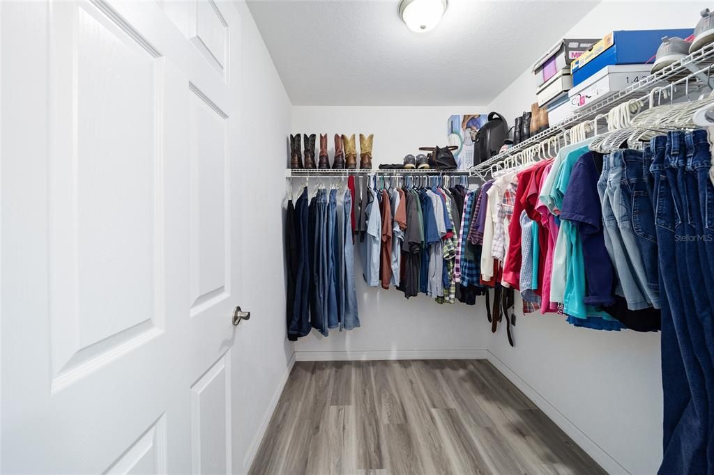 Large walk in closet