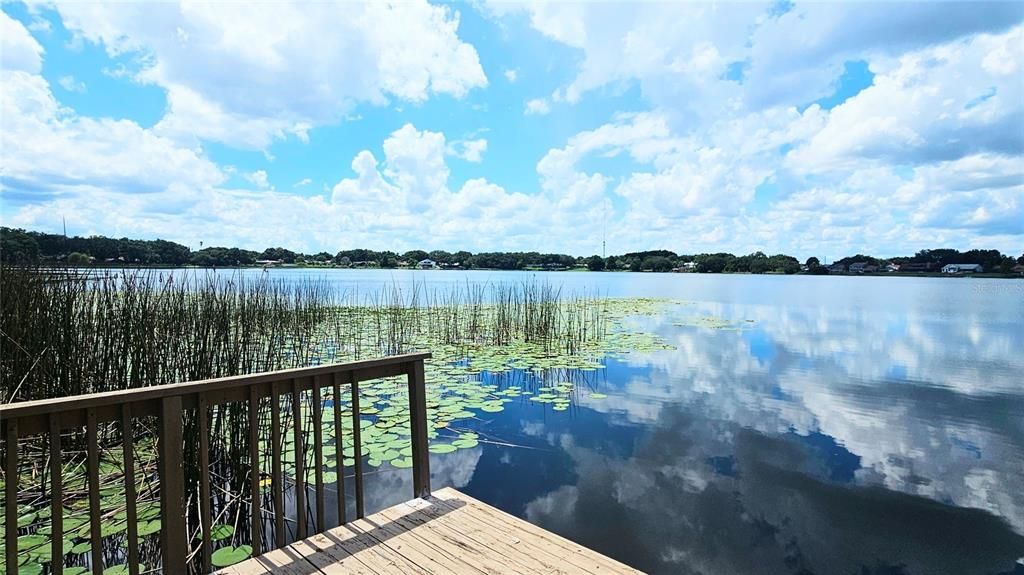 View of Lake Whistler from community dock