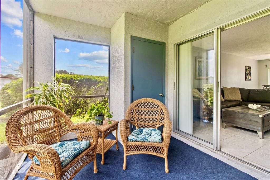 Private serene views from Living / Dining areas.