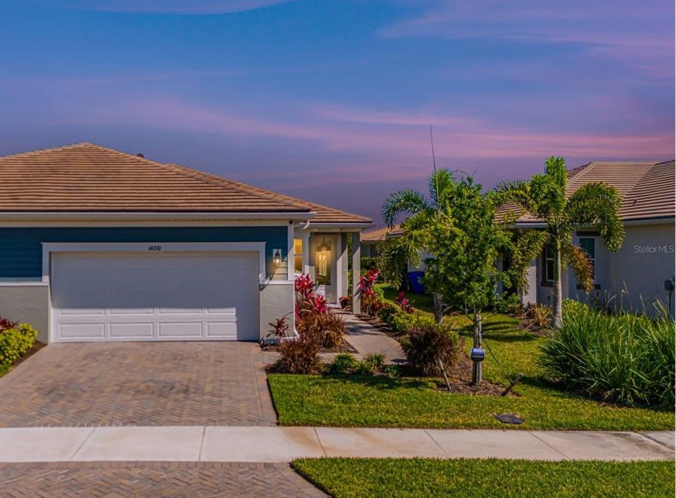 FRONT OF HOME AT DUSK