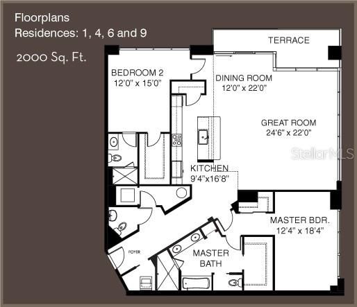 corner floor plan