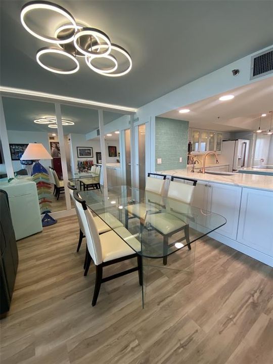 Bright dining area