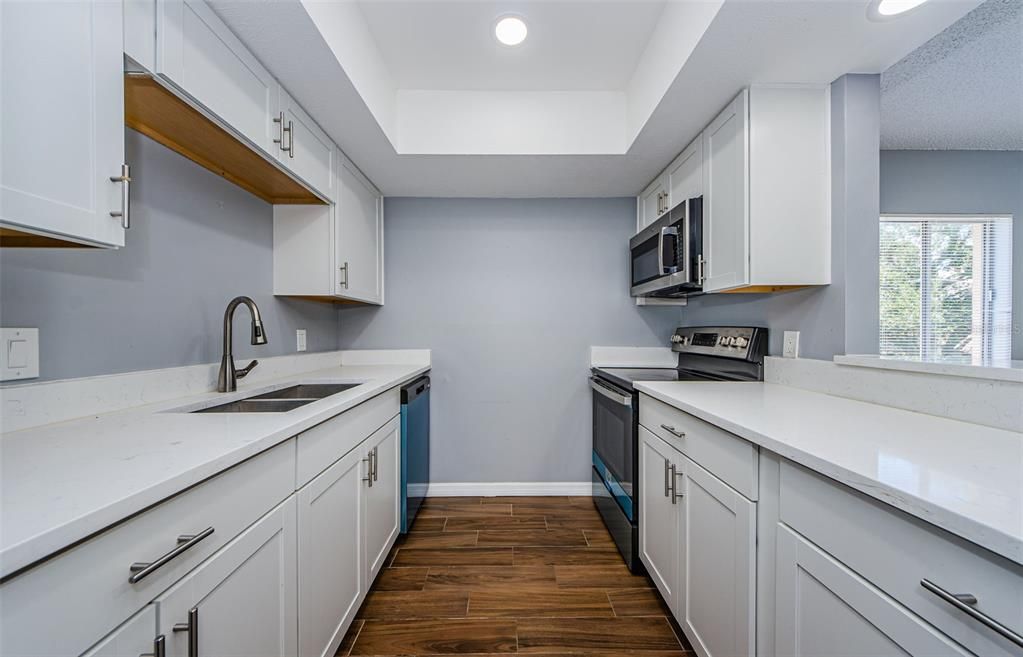 Kitchen with new cabinets