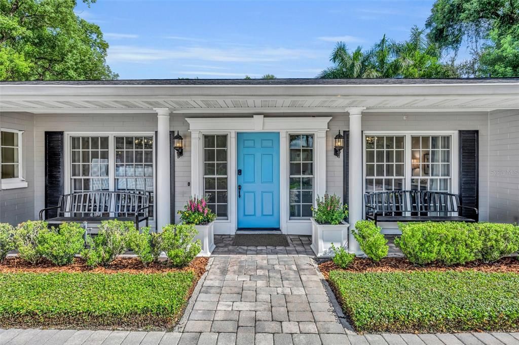 Covered front porch