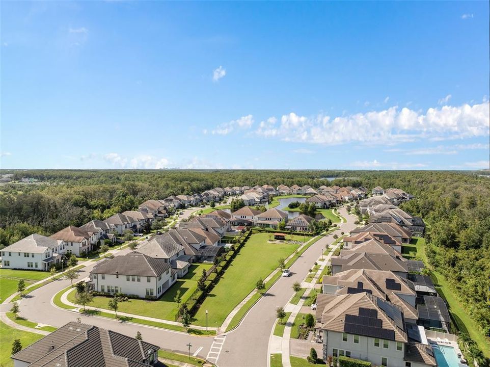 View of Belle Vie from aerial view