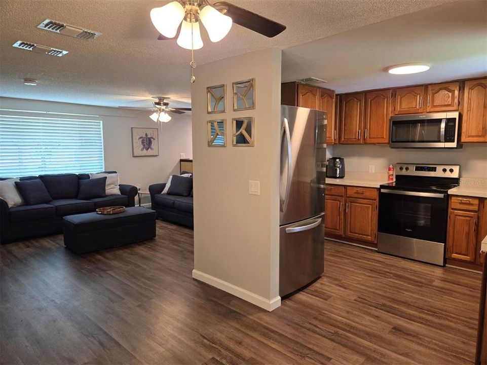 Living room and Kitchen