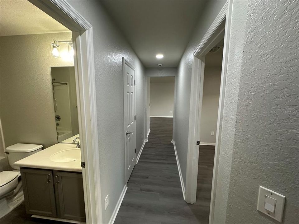 Hallway for additional bedrooms