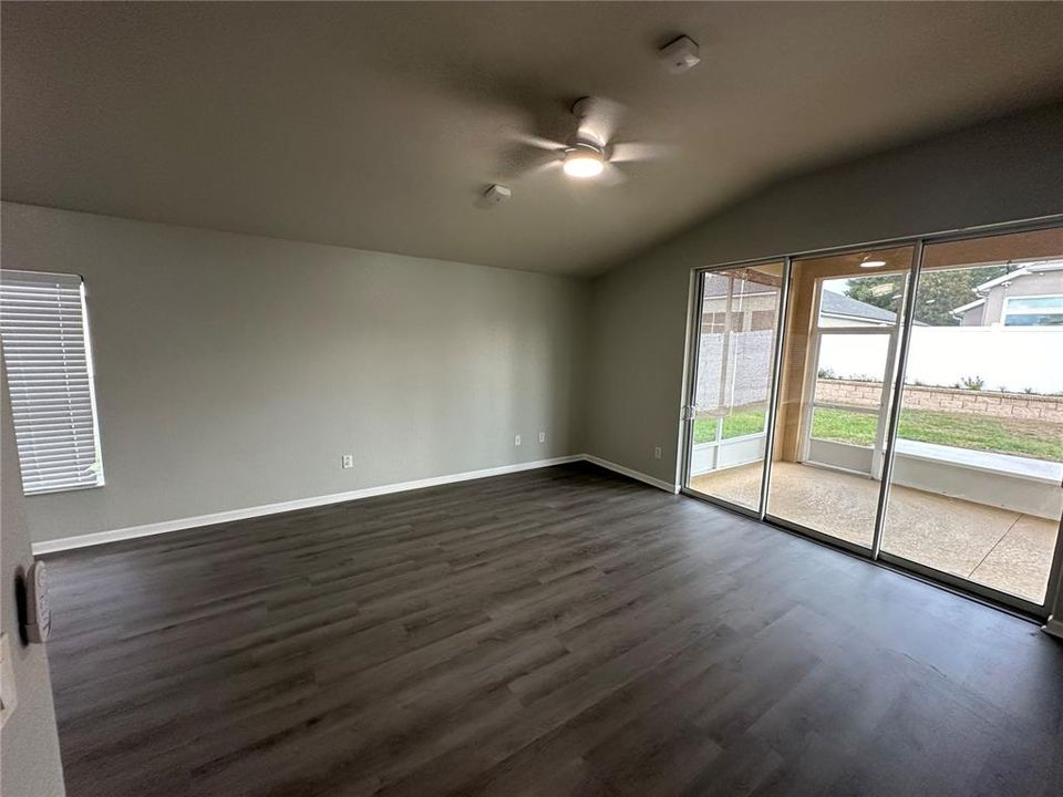 Rear Living room from additional bedroom hallway