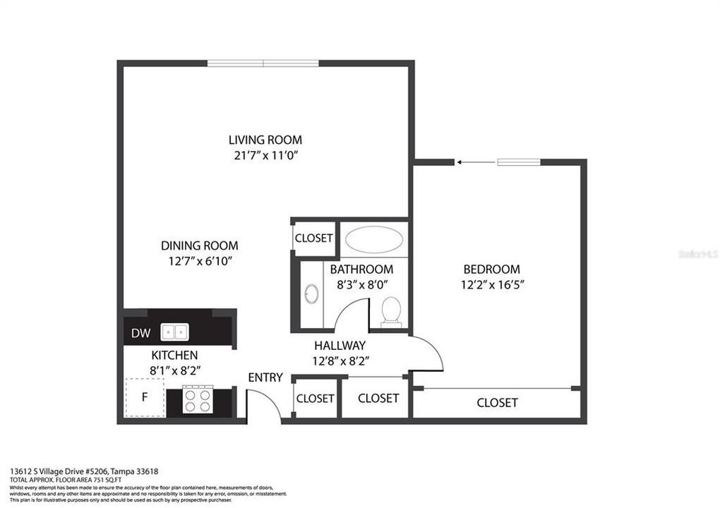 Active With Contract: $174,900 (1 beds, 1 baths, 822 Square Feet)