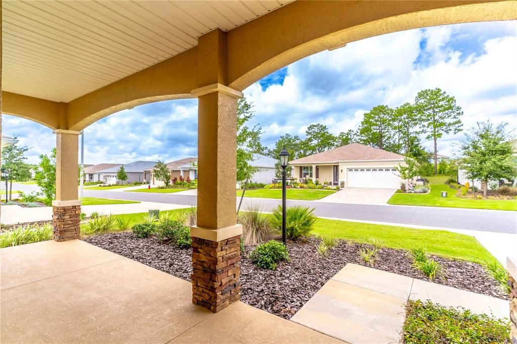 Covered front porch.