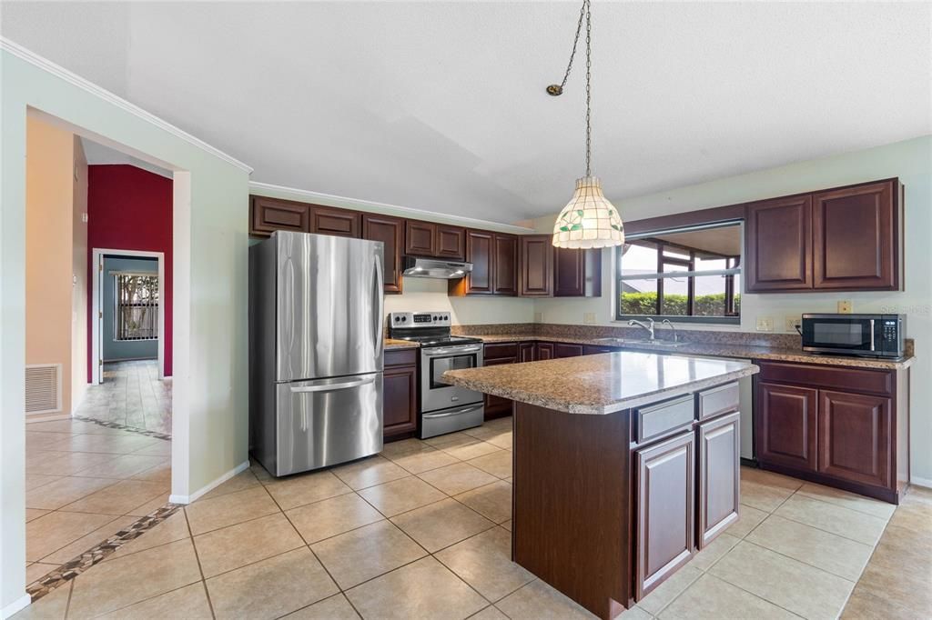 Large kitchen island