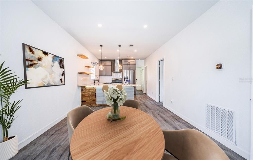 Dining Room/Kitchen-Virtually Staged