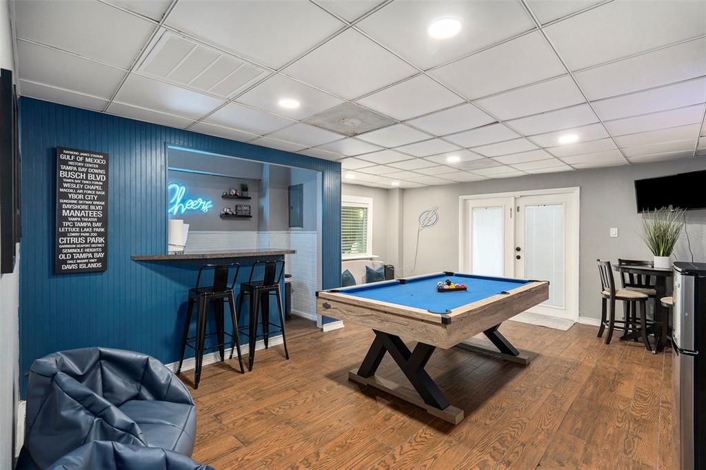 Game room - double door to pool