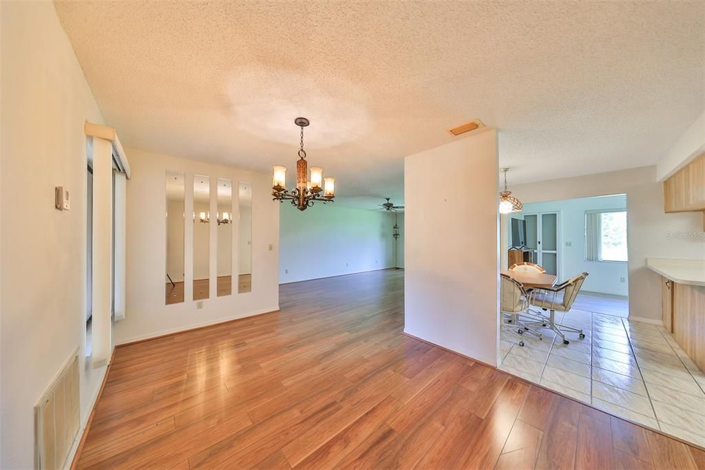 Dining Room and Dinette to the right