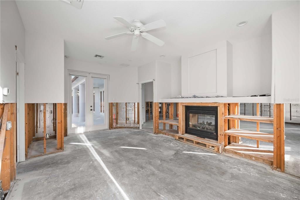 Owner's bedroom offers views of the courtyard and pool area. Natural light floods each room.