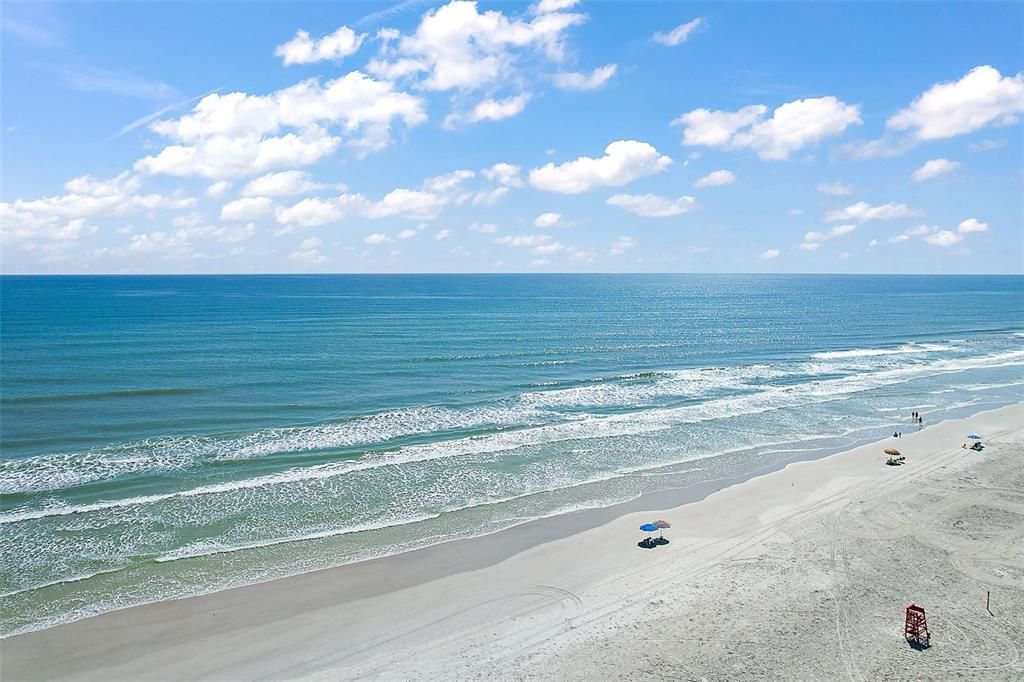 Beach view from pool