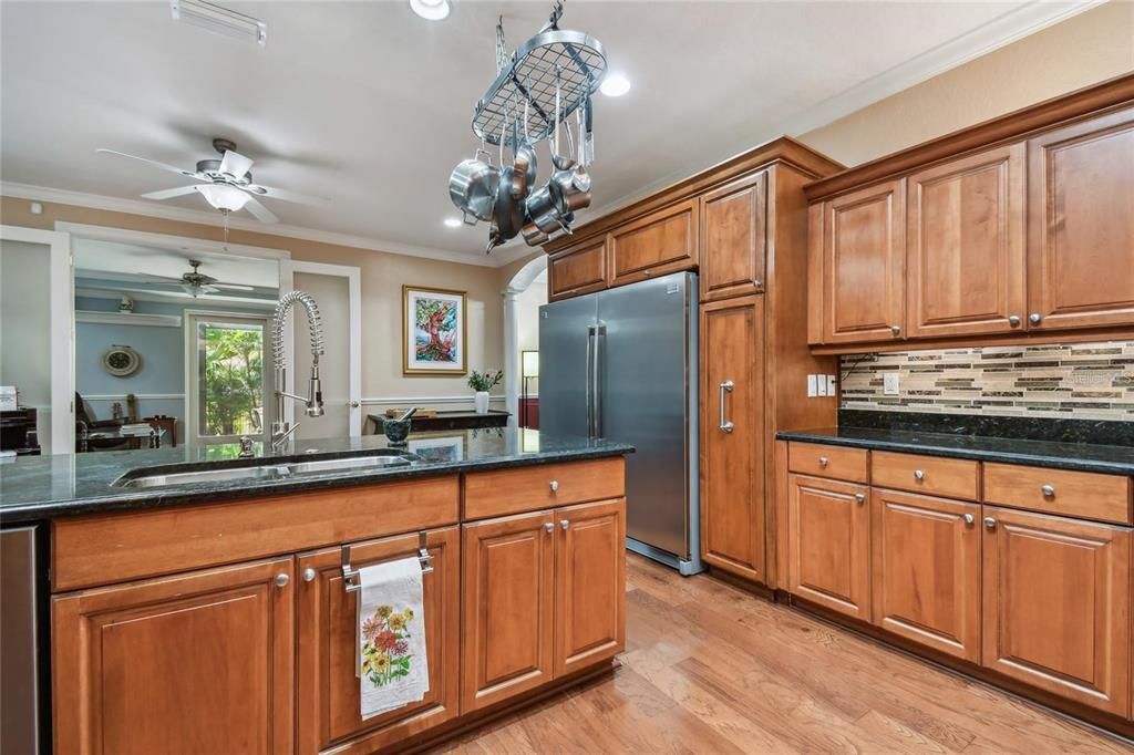 Large sink in kitchen island