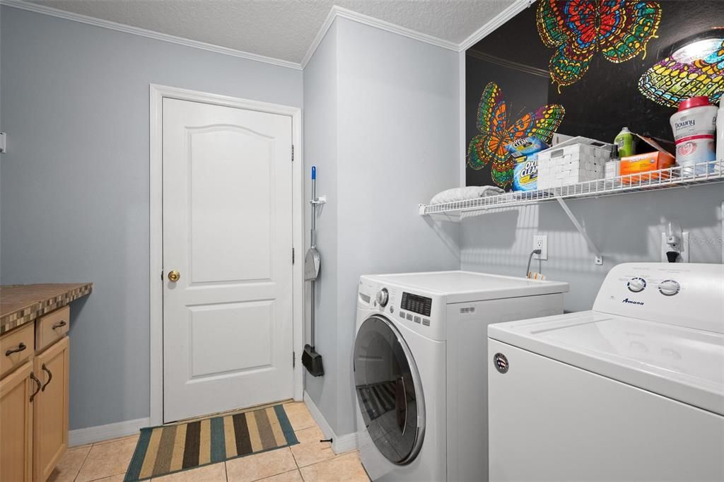 Washer and Dryer conveniently located in between three bedrooms for easy access.