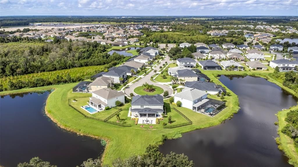 Two ponds & conservation surround this estate at the end of the cul de sac.