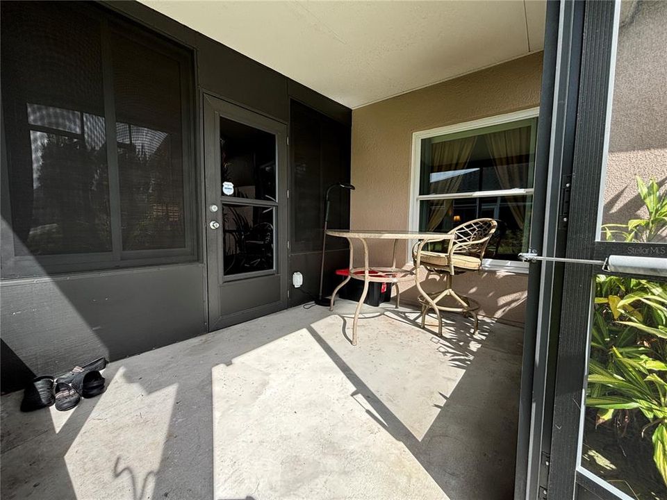 Screened and Covered portion of Lanai