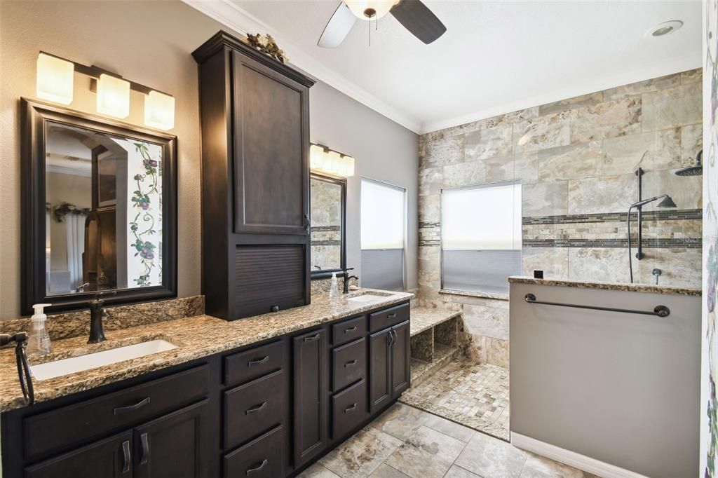 Stunning Bathroom. Walk In Shower.