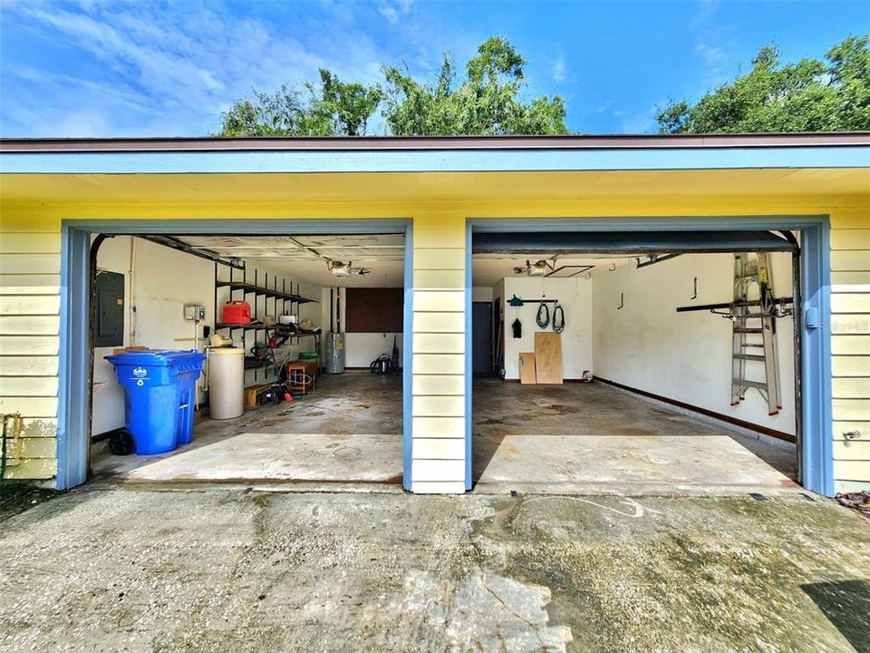 Garage with Insolated Double Doors