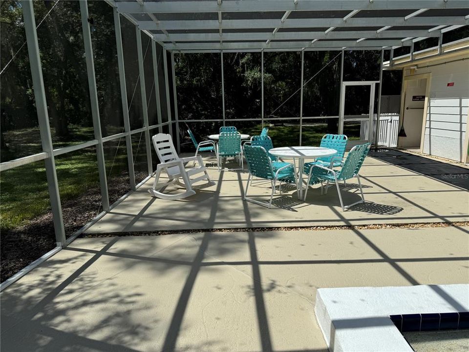 Patio by Community Pool