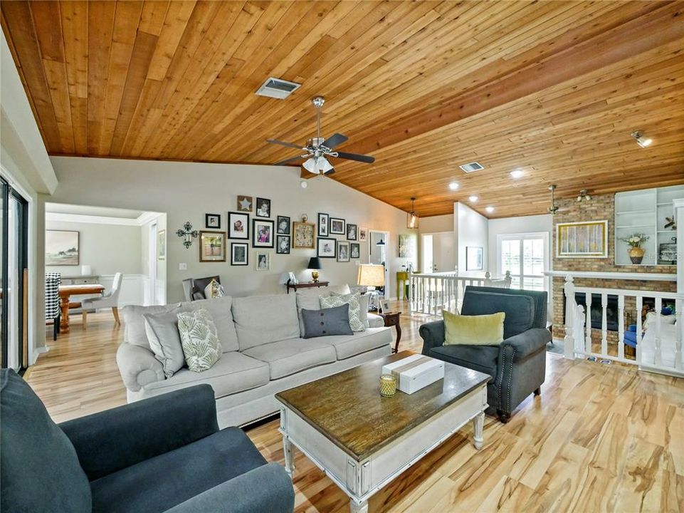 FAMILY ROOM / CEDAR CEILINGS