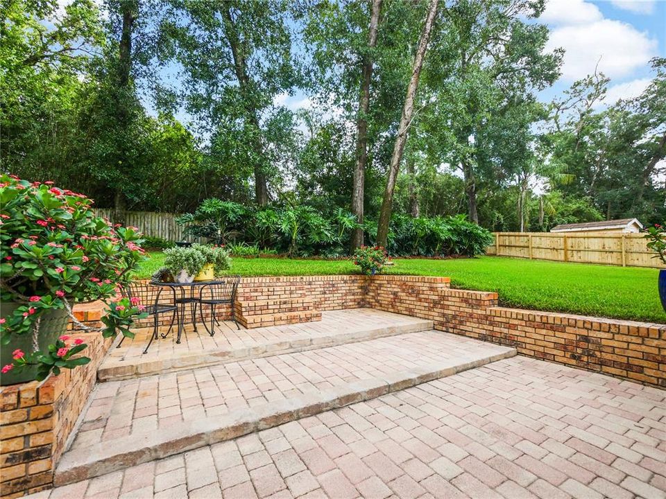 BACK PATIO / BRICK WALL