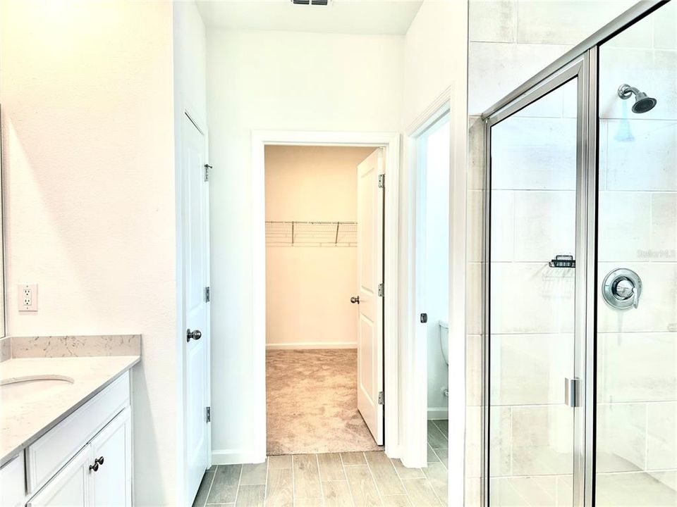 Primary Bathroom to Walk-in Closet