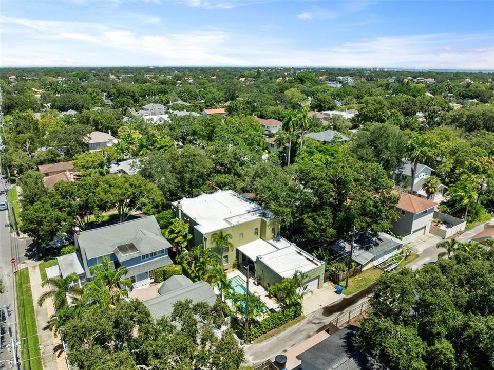 Aerial view of home