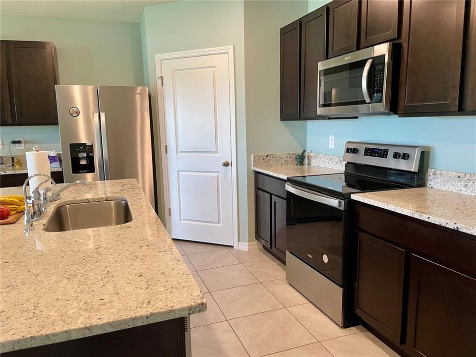 Kitchen with large Pantry closet