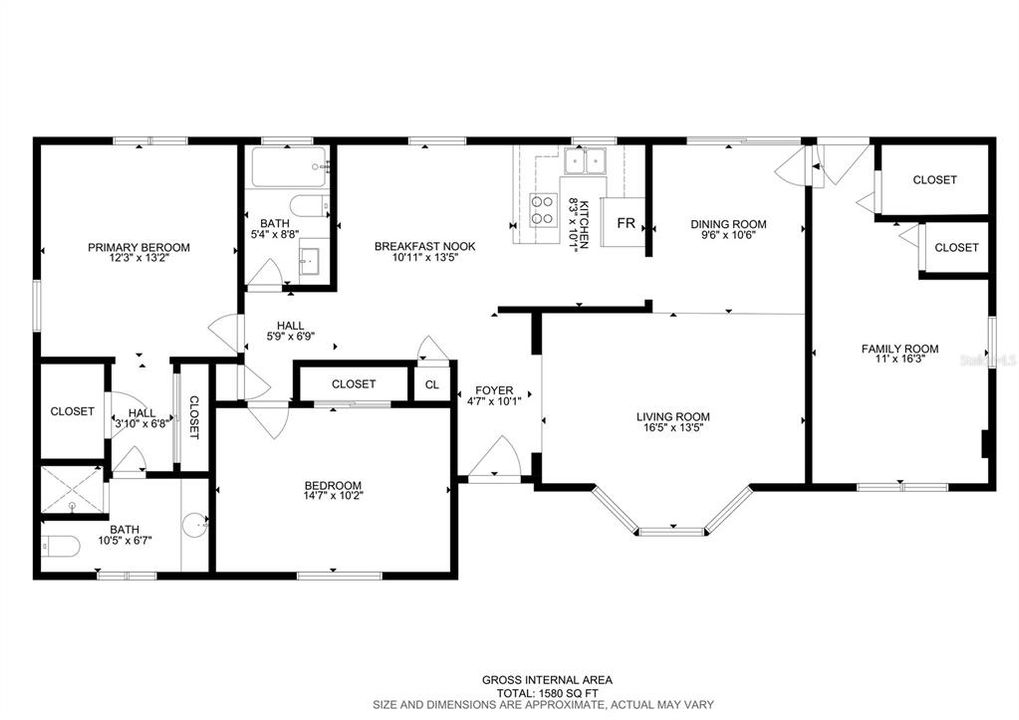 En Venta: $360,000 (3 camas, 2 baños, 1580 Pies cuadrados)