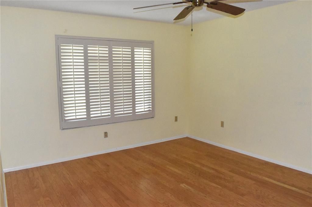 Master Bedroom with plantation shutters