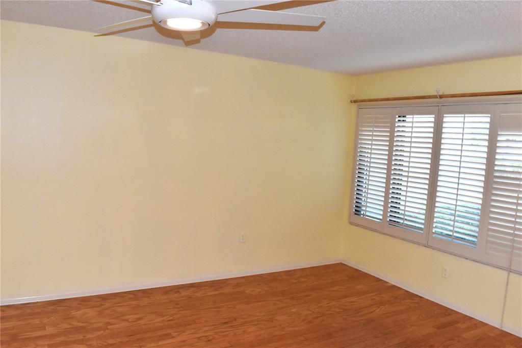 Living room with ceiling fan