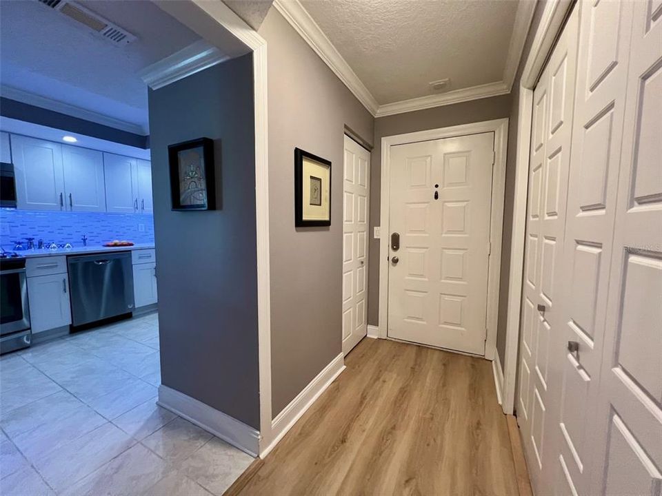 Hallway into kitchen