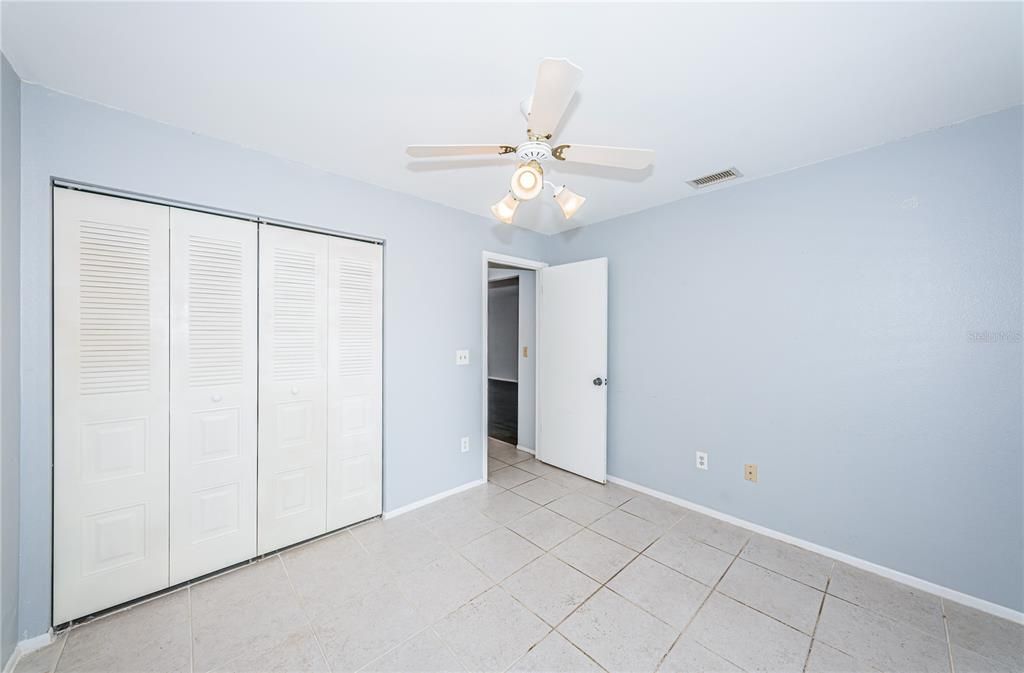 View of the second bedroom entry door