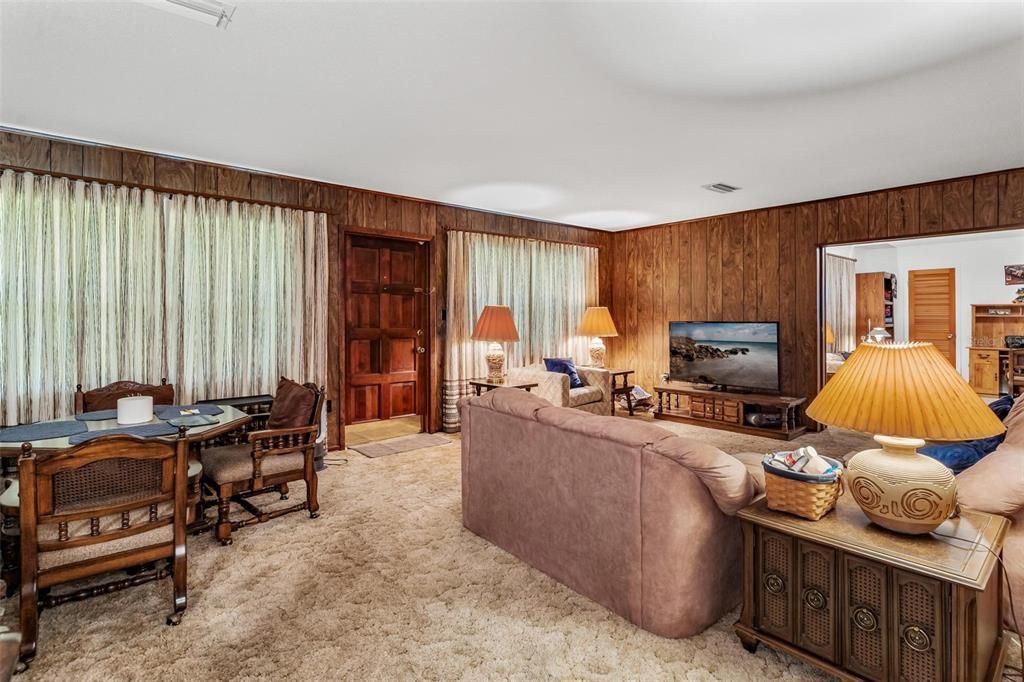 Family Room with door to backyard