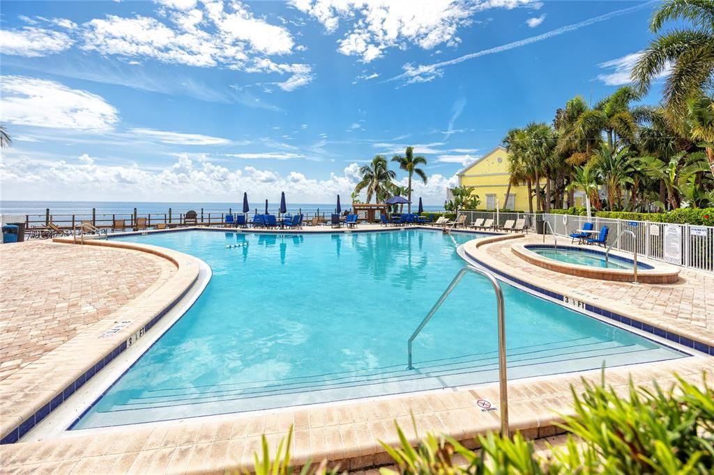 Pool with open bay views!