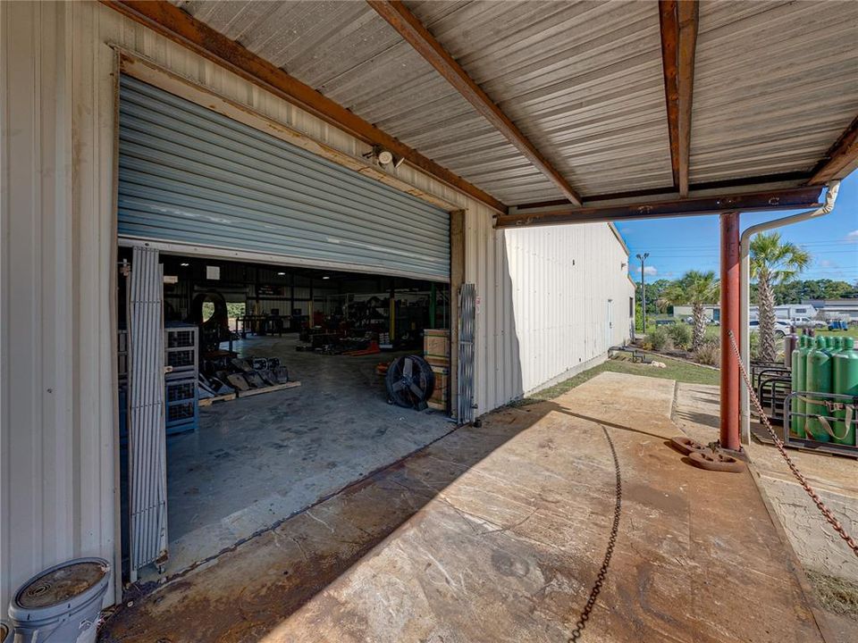 Covered loading dock