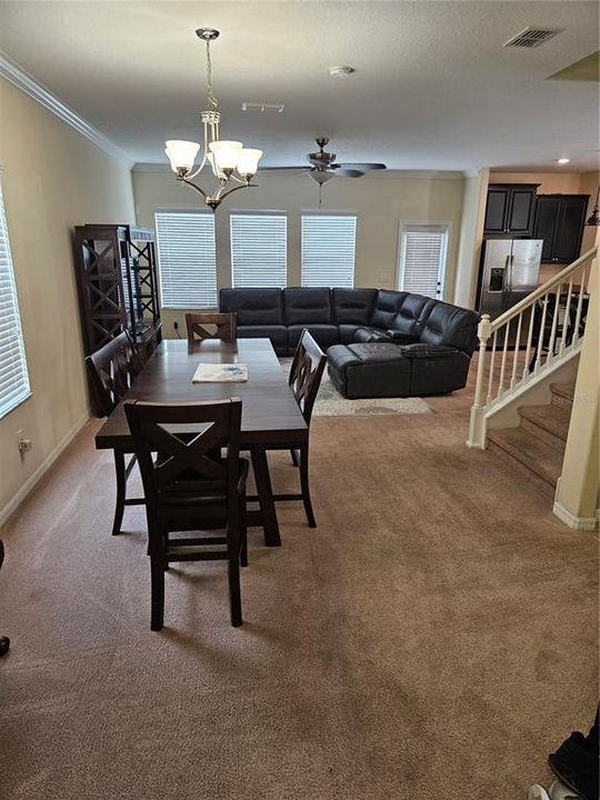 dining room into family room