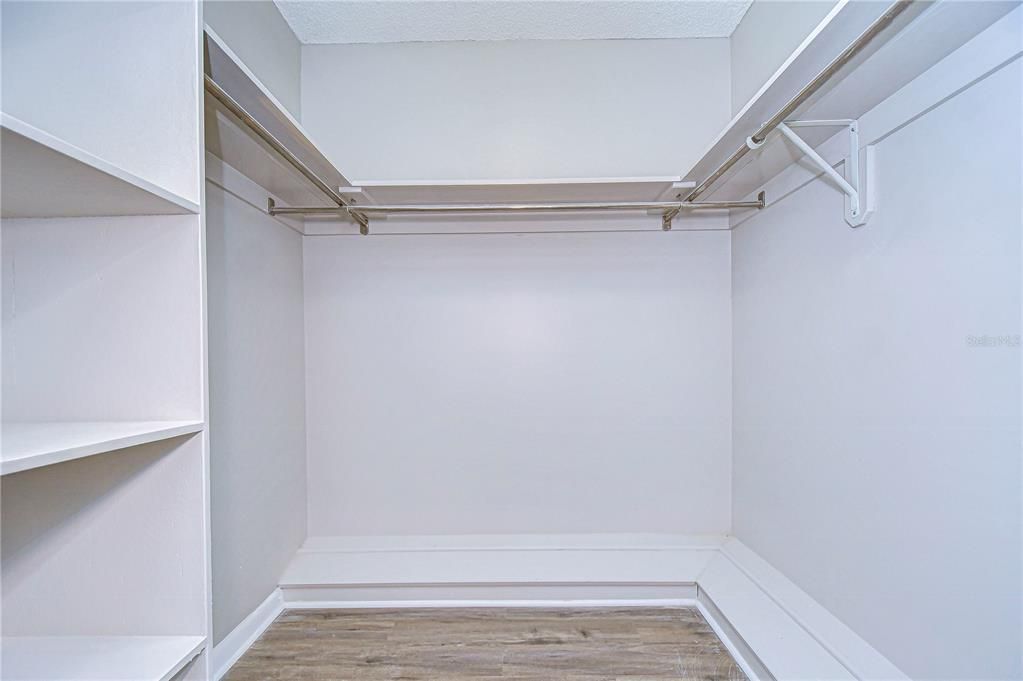 Spacious walk-in closet!