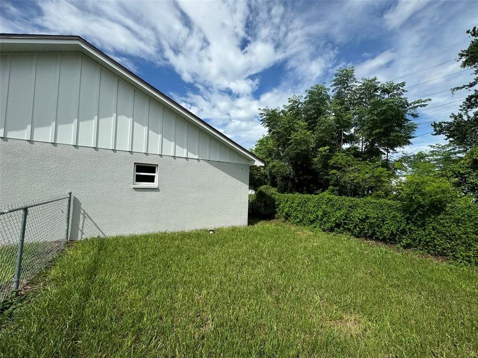 Side yard view