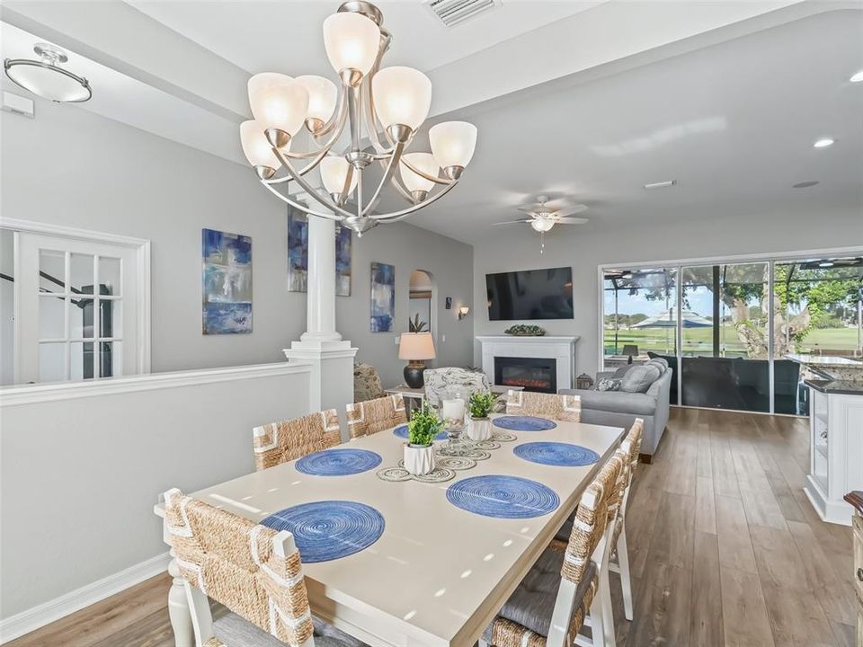 Dining Room and upgraded light