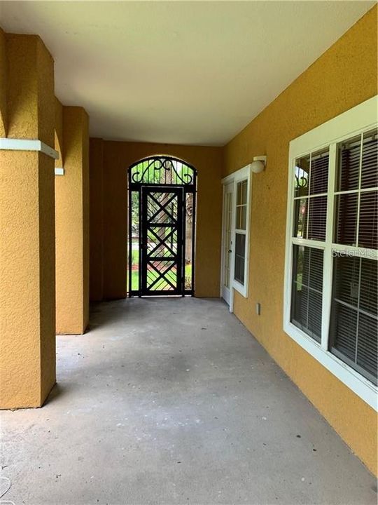 Covered patio