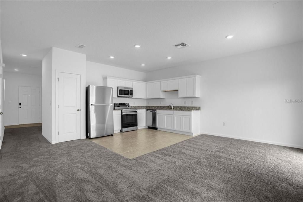 Kitchen from a completed unit reverse layout