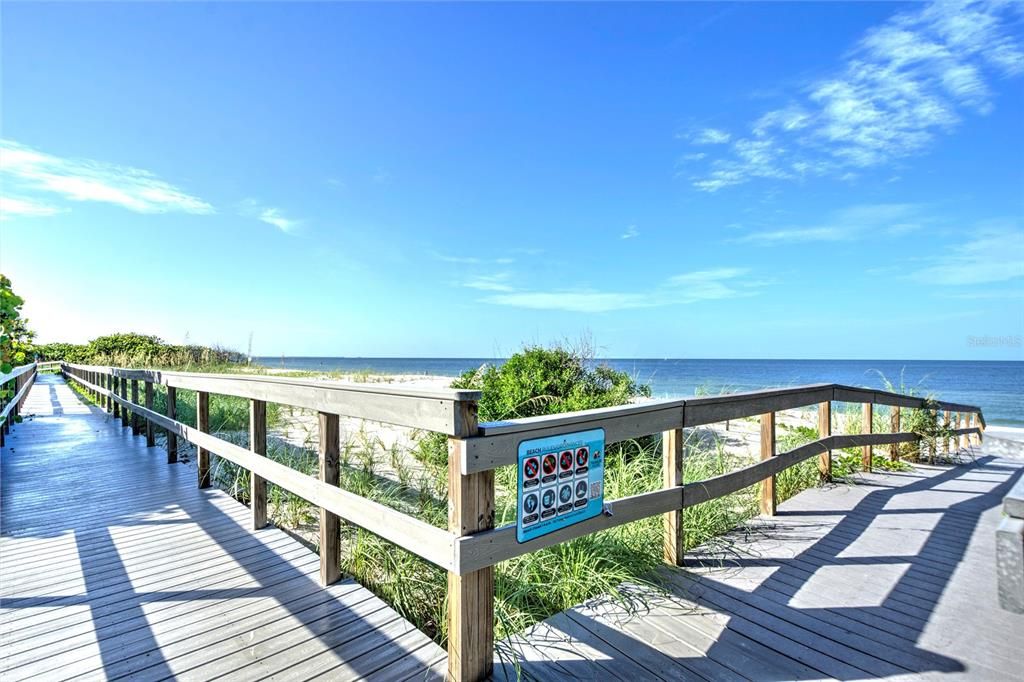 Private Walk way to Beach