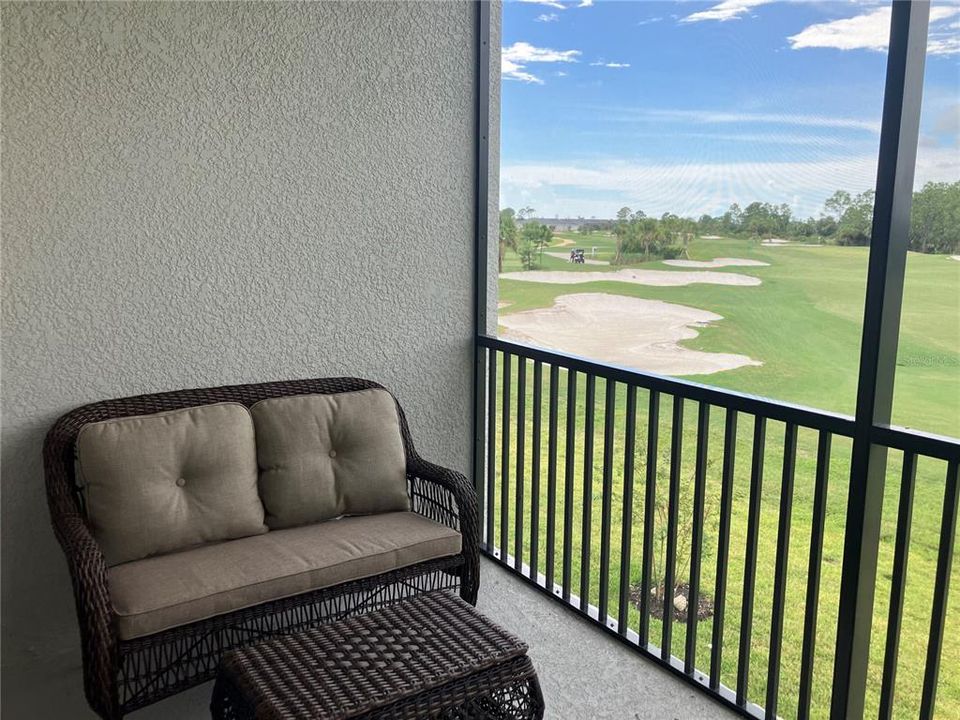 Covered Lanai with Golf Views