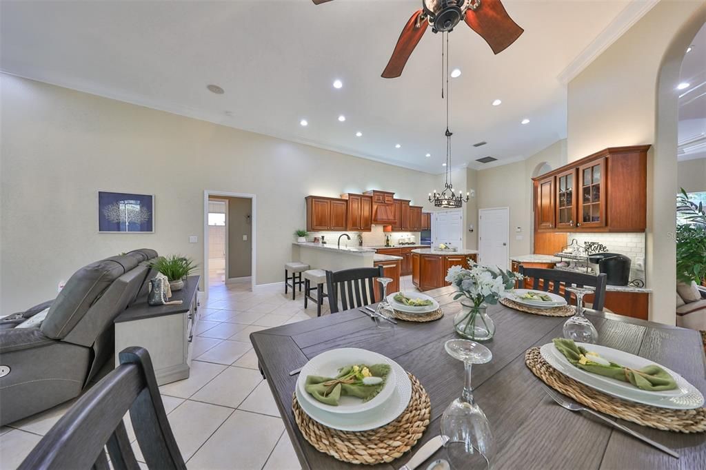 Breakfast area off kitchen.