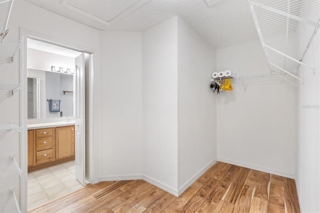 Oversized Primary Walk-in Closet